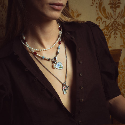 Ruby Bleu Necklace